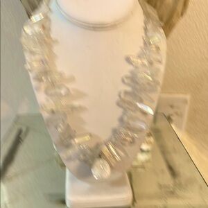 Crystal Icicles hand  Beaded Necklace